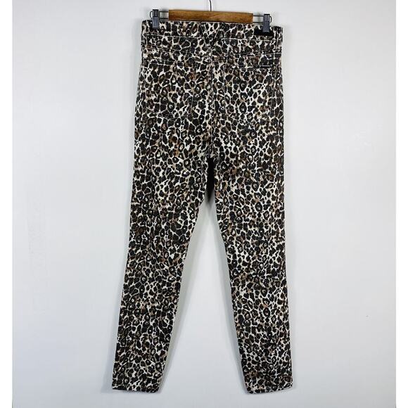 Volcom Size 29 Leopard Print Super Stoned High Rise Button Fly Skinny Jeans - Picture 4 of 6